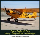 Amazing Piper   Taylor J-3 Cub Airplane   Army L-4 Grasshoppers Of Ww2 Aviation