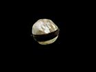 Antique 1840 Mother Of Pearl Shell Coin Purse     Copper Hinged Trinket Box