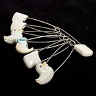 Vintage Diaper Safety Pins Lot  Of 7 With 3 Ducks
