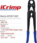 Icrimp Pex Pipe Crimping Tool  Plumbing Tool For 1-1 4 Inch Copper Ring  Meets A