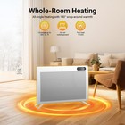 1500w Convection Panel Heater Under Desk Freestanding Wall-mounted Space Heater