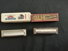 Lot Of 2 Vintage Hohner Harmonicas Key Of  C  Big River Harp   Glh