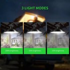 Solar Pendant Hanging Light Dimmable Indoor Outdoor Garden Yard Shed Flood Lamp