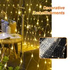 300 Led Net Curtain Mesh Fairy String Lights Home Party Wedding Christmas Decor