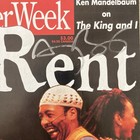 Anthony Rapp Signed Rent Theater Week Magazine April 29 1996 Label Attached