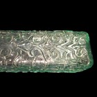 Vintage Embossed Glass Bottle Set 10 5  Floral   Scroll Pattern Canada