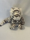 Retired  Jellycat London Bashful Snow Tiger Medium 12  White Grey With Tags