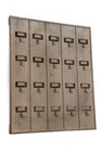 Multi Key Holder Wood Wall Rack 20 Hooks Vintage Style Office Motel Hotel