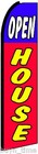 Open House Flutter Flag Feather Swooper Tall Curved Top Advertising Banner Sign