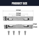 Bzbmgmo 5-1 2  X 3 4  Steel Vise Jaws Fits Craftsman Fuller Columbia Gray Vise