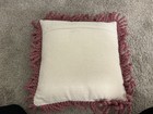Natural Life Floral Cat Decorative Throw Pillow With Fringe Trim