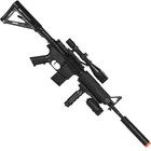 P1158d Tactical Spring Airsoft Rifle Gun Full Kit With Pistol Handgun Combo Pack