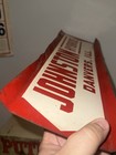 Vtg Rare Johnston Hybrids Corn Farm Agri Sign Danvers Illinois Double Sided