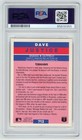 Dave Justice Atlanta Braves Signed 1992 Fleer Pro Vision Card  Psa 10355 Auto 10
