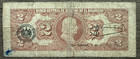 El Salvador Scarce Date 2 Colones Serie Aa 1960 The Last Diosa Design