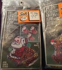 Vtg 1979 Jeweled Felt Sequin Christmas Ornament Kit 4161 4163 4168 New W  Extras
