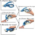 Heavy Duty Packing Tape Dispenser Durable Handheld Shipping Packaging Tape Cutte