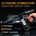 Lionbow Electric Paint Sprayer Gun  Cordless Airbrush Handheld Portable Black 