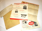 Vtg 1954 Cooper Tire Novelty Items Catalog Pages  Zippo Lighter pencils matches 
