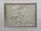 Coa-original Quick Draw Mcgraw Production Cel 1950s Hannah Barbera Framed