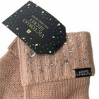 Victoria s Secret Bling Gem Sparkle Knit Soft Gloves Mittens Pink Os    25 Nwt