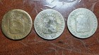 Three Old Venezuelan Coins 1944 And 1945 12-1 2 Centimos