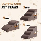 High Density Foam Dog Stairs Ramp For Beds Couches  Pet Steps With Durable No   