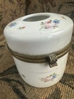Porcelain Hair Receiver Floral Vintage Flowers