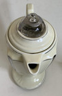 Vtg Porcelier Porcelain Percolator Coffee Pot Floral Uranium Glaze 1930s