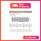 Nbeads About 4 27 Yards Silver Heart Embroidery Ribbons  3  Wide Adhesive Cloud