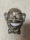 Antique Cast Iron Mans Character Face Wall Mounted Bottle Opener Black Americana