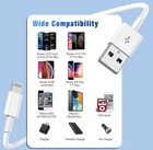 3-pack Usb Charger 6ft Cable Cord For Apple Iphone 7 8 X Xr 11 12 13 14 Pro Max