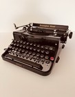 Remington Rand Model 1 Manual Portable Steel Vintage Typewriter W  Case