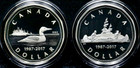 2017  1 Silver 2-coin Set 30th Anniversary Of The Loonie Rcm Coa Box Bs322