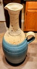 Mosier Earthenware Blue   Cream Pitcher - Jug With 4 Cups Signed   Hand-thrown