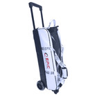 Epic 3 Ball Flash Triple Tote Deluxe White Clear Top Bowling Bag