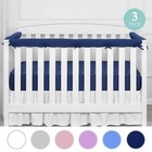 3 In 1 Baby Crib Rail Cover Protector Safe Teething Guard Wrap For Standard Crib