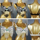 Beaded Sequins Belly Dance Costume Samba  Carnival Dance Top Bra 11 Colors