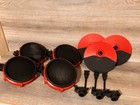 Alesis Nitro Mesh Electric Drumset Red  4 Drum Pads   3 Cymbals Only  - Working