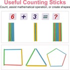 Wooden Abacus For Kids Math - 10-row Counting Toy With 100 Beads  Number Cards  