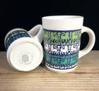 Mcm Howard Holt Green Coffee Mugs 1964 Set Of 2 Vintage Retro