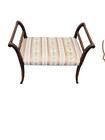 66886   Mahogany Vanity Bench Stool