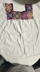 Mexican Traditional Floral Embroidered Peasant Blouse