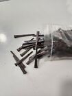 50 Vintage 2 1 4  Square Cut Nails Flat Head - New Old Stock Nails