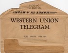 Vintage Western Union Telegram With Original Delivery Envelope Circa 1951