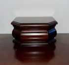 The Bombay Company Octagonal Wood Jewelry Box Vintage Quality Woodremovable Tray