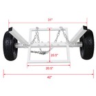 Atv Log Skidding Holder Dolly 1100lbs Capacity 18  Dia  Heavy Duty Log Dolly