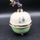 Kutani Ware  Bell Decoration Imperial Car Clay Bell Pottery Colored Painting Gol