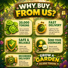Grow A Garden Tokens   Fast Delivery   Garden Trade Tokens   Safe   Easy