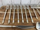 Aegean Weave Gold Wallace Sterling Silver Flatware Set 7 Service   Butter Knife